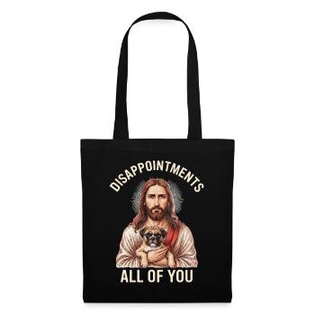 Disappointments Jesus mit Boxer - Stoffbeutel - Schwarz - Vorne