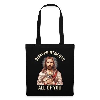 Disappointments Jesus mit Chihuahua - Stoffbeutel - Schwarz - Vorne