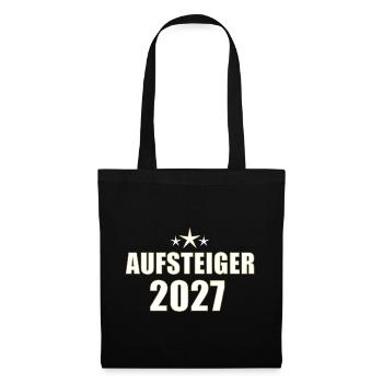 Aufsteiger 2027 - Stoffbeutel - Schwarz - Vorne
