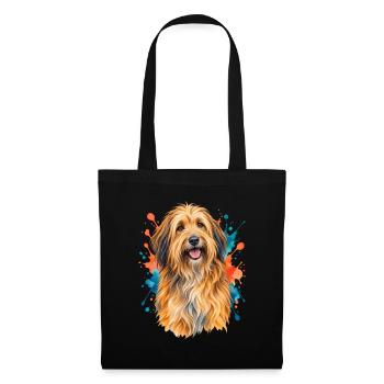 Katalanischer Schäferhund - Stoffbeutel - Schwarz - Vorne