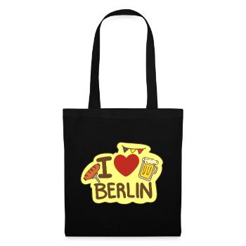Ich liebe Berlin - Stoffbeutel - Schwarz - Vorne