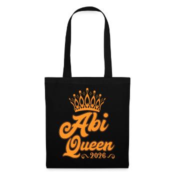 Abiturienten Queen Abiturientin - Stoffbeutel - Schwarz - Vorne