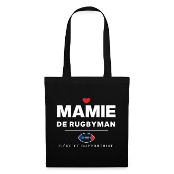 Granny Rugbyspielerin – Grandma Rugby-Geschenk - Stoffbeutel - Schwarz - Vorne