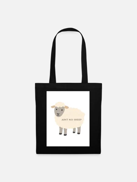 Schafe - Stoffbeutel - Schwarz