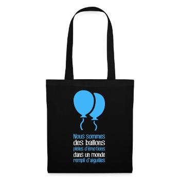 Wir sind Ballons - Stoffbeutel - Schwarz - Vorne