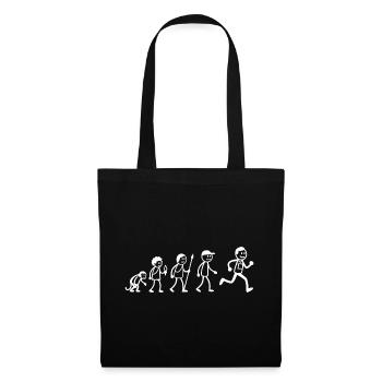  Langlauf-Jogger Marathon-Läufer Laufsport - Stoffbeutel - Schwarz - Vorne