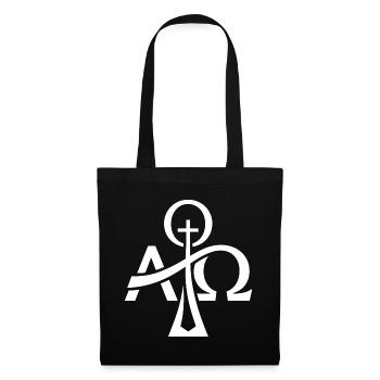 Alpha Omega Emblem - Stoffbeutel - Schwarz - Vorne