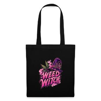 Weed Witch – Pink Edition - Stoffbeutel - Schwarz - Vorne