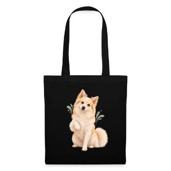 Indian Spitz - Stoffbeutel - Schwarz - Vorne