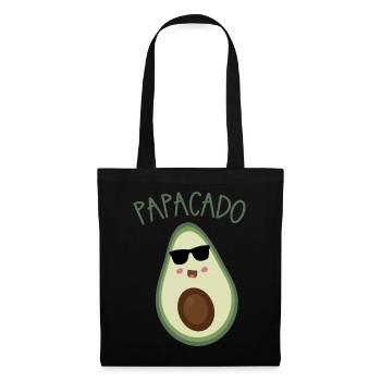 Papacado Avocado Sonnenbrille - Stoffbeutel - Schwarz - Vorne