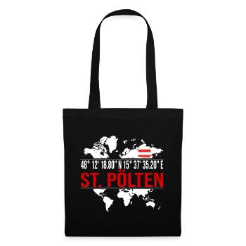 St. Pölten - Stoffbeutel - Schwarz - Vorne