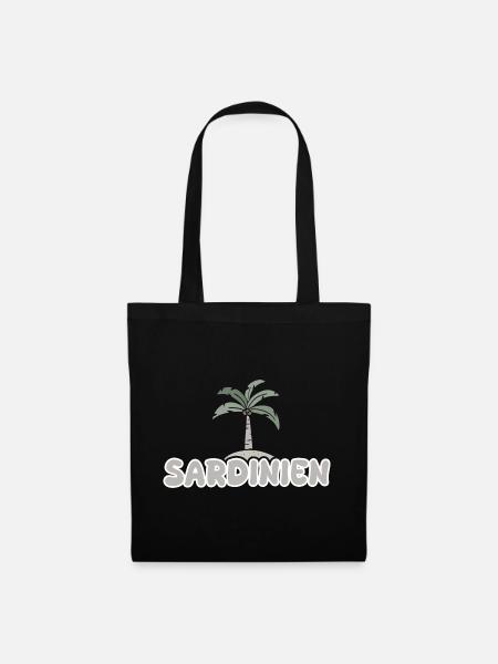 Urlaub Sardinien - Stoffbeutel - Schwarz