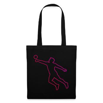 Geschenkidee für einen Faustball-Fan mit Teamspiel - Stoffbeutel - Schwarz - Vorne