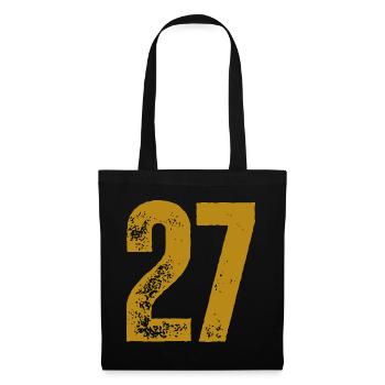 27 - Stoffbeutel - Schwarz - Vorne