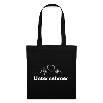 Unternehmer - Stoffbeutel - Schwarz - Vorne