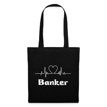 Banker - Stoffbeutel - Schwarz - Vorne