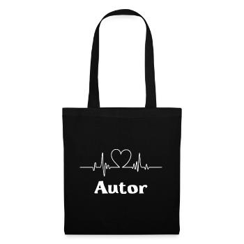 Autor - Stoffbeutel - Schwarz - Vorne