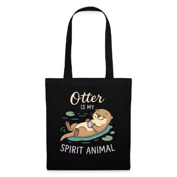 Otter Is My Spirit Animal - Stoffbeutel - Schwarz - Vorne