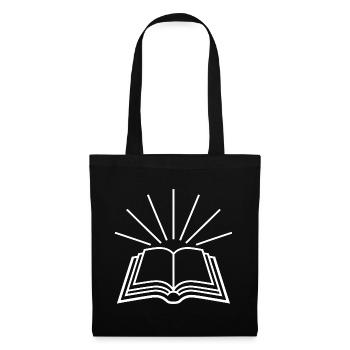 Open Book Rising Light - Stoffbeutel - Schwarz - Vorne