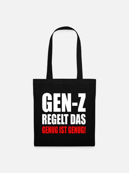 gen z regelt das - Stoffbeutel - Schwarz