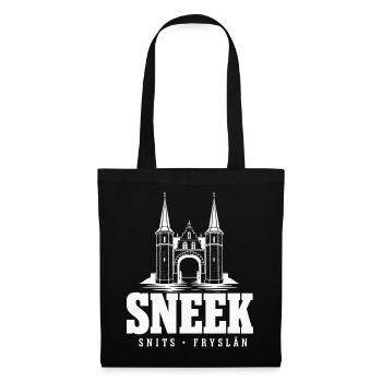 Sneek Snits Waterpoort Friesland Hoodie, Shirt - Stoffbeutel - Schwarz - Vorne