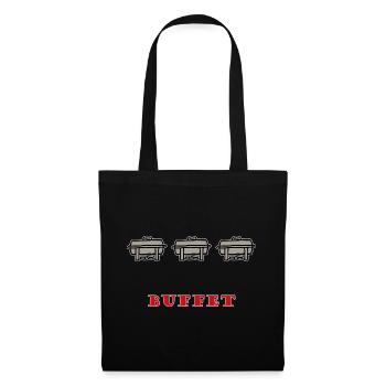 Buffet Essen Speisen-Behälter Catering - Stoffbeutel - Schwarz - Vorne