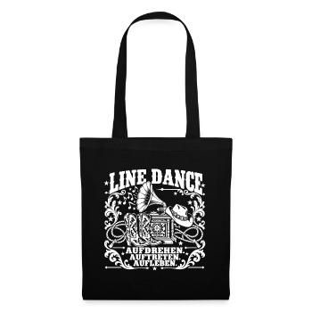 Line Dance Western Flair - Stoffbeutel - Schwarz - Vorne