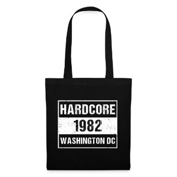 Hardcore 1982 Washington DC Logo - Stoffbeutel - Schwarz - Vorne