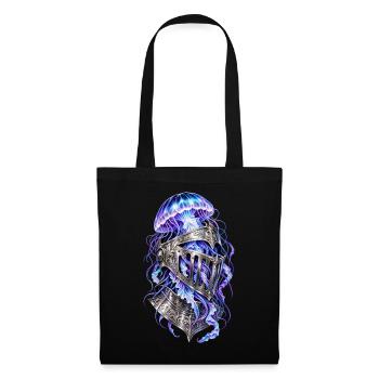 Kosmischer Medusa-Ritter – Mittelalterlicher Helm - Stoffbeutel - Schwarz - Vorne