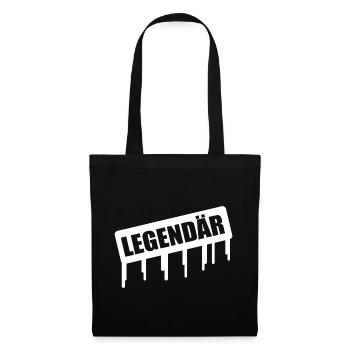 Legendär Graffiti Drip - Stoffbeutel - Schwarz - Vorne