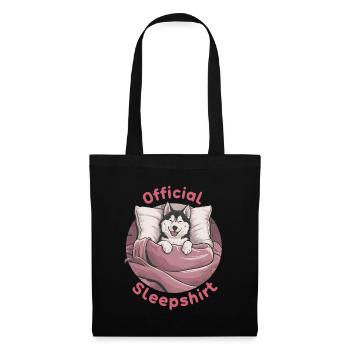 Offizielles Husky-schlafshirt - Stoffbeutel - Schwarz - Vorne