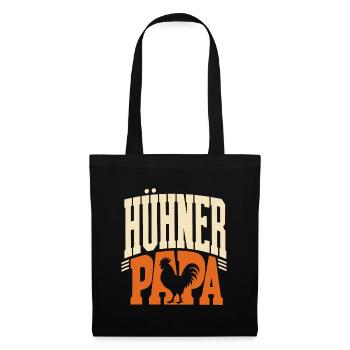 Hühner Papa - Hühnerbesitzer - Stoffbeutel - Schwarz - Vorne