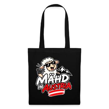 Mähd in Austria - made in Austria - Stoffbeutel - Schwarz - Vorne