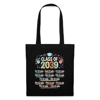 Abschlussthema des Abschlussjahrgangs 2039 - Stoffbeutel - Schwarz - Vorne