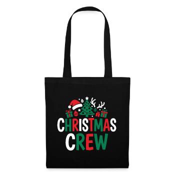 Weihnachts Crew | Festliche Stimmung | Geschenk - Stoffbeutel - Schwarz - Vorne