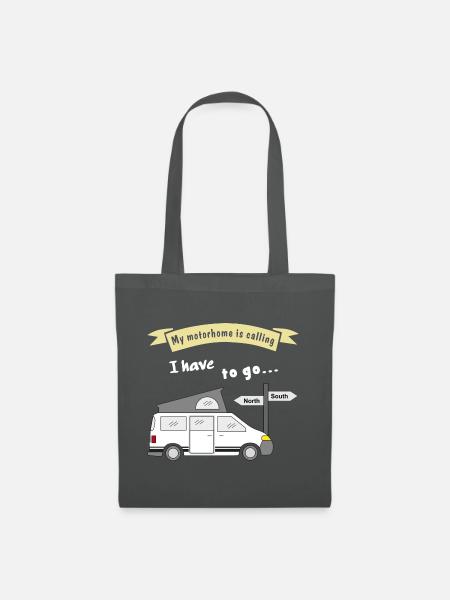 my motorhome is calling - Stoffbeutel - Graphite