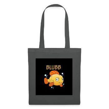 Blubb Maske Goldfisch - Stoffbeutel - Graphite - Vorne