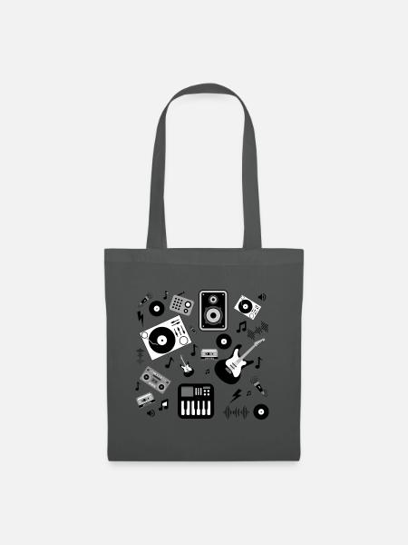 Pêle-Mischen Musik - Stoffbeutel - Graphite