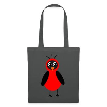 Kawaii Vogel Kawaii Chibi Kawaii - Stoffbeutel - Graphite - Vorne