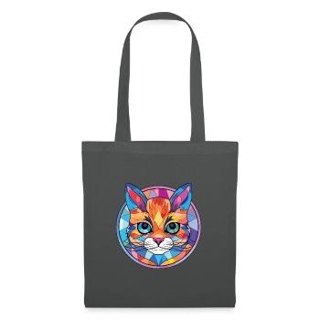Bambino Katze Rasse Bunte Aquarell Illustration - Stoffbeutel - Graphite - Vorne