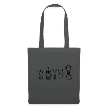 Café alternatif - Sac en tissu - gris graphite - Devant