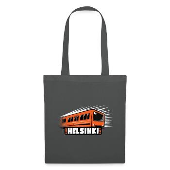 Helsinki Metro T-Shirts, Hoodies, Kleidung, Geschenke - Stoffbeutel - Graphite - Vorne