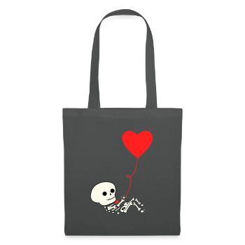 Halloween Schwanger Schwangerschaft Babybauch - Stoffbeutel - Graphite - Vorne