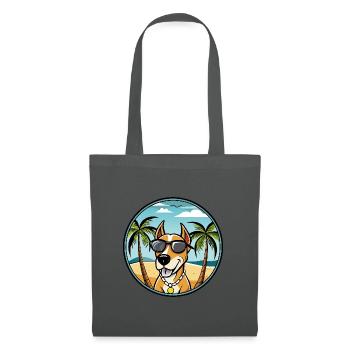 Transsilvanischer Windhund Rasse Cartoon Sonnenbrille - Stoffbeutel - Graphite - Vorne