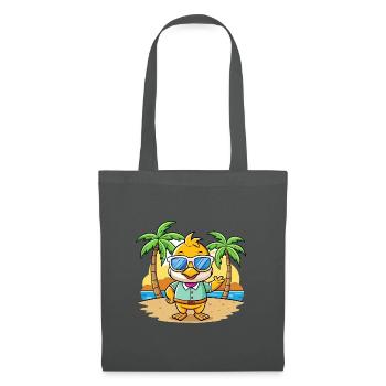 Lunettes de soleil de plage d’été de dessin animé drôle de canard - Sac en tissu - gris graphite - Devant