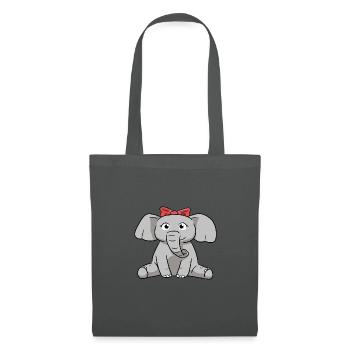 Elefant Elephant - Stoffbeutel - Graphite - Vorne