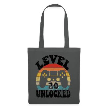 20 Birthday gift Funny 20th birthday Present - Stoffbeutel - Graphite - Vorne