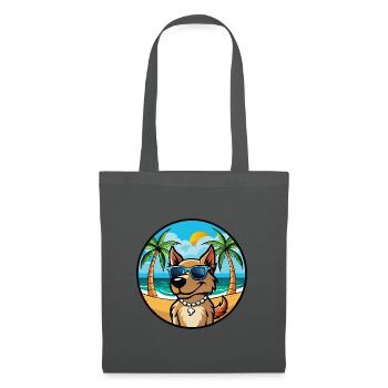 Magyar Agar Dog Breed Cartoon Sunglasses Beach - Tote Bag - graphite grey - Front