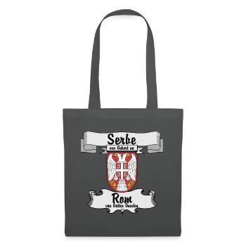 Serb by birth. Rome by the grace of God. - Tote Bag - graphite grey - Front