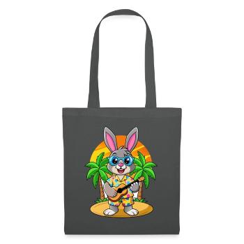 Lunettes de soleil de plage d’été de dessin animé de lapin drôle - Sac en tissu - gris graphite - Devant